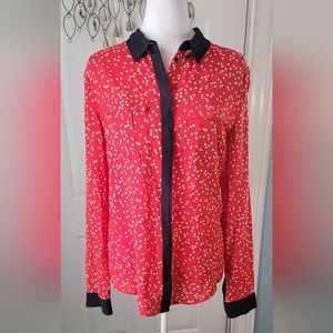 Red Polka Dot Women's Top